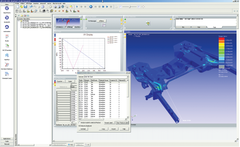 Fatigue analysis of an engine cradle with nCode DesignLife and the Dang Van criterion results on plain metal sheet