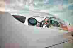 Serious Pilots In A Small Plane Close Up View