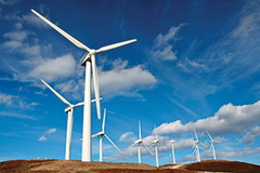 Wind Turbines on hill