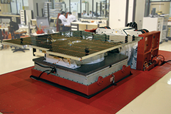 Shaker testing on satellite courtesy of INPE 4