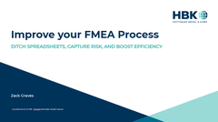 Webinar thumbnail: Improve your FMEA process