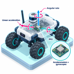 Navigation and localisation - Measure acceleration and angular rate isometric