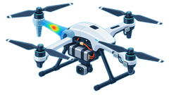 Drone Design concept isometric