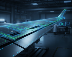 Airplane Wing Wireframe in Test Lab