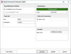 suporte blocksim Quick Parameter Experimenter and the Mean Time of Event S1