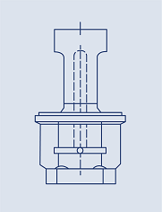 Figure 1 Measuring body designed as a thick walled tube