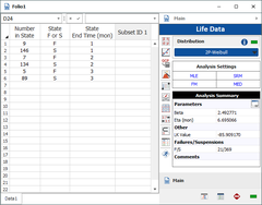 Standard folio with data entered and results shown