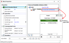 suporte blocksim Block Properties Window and Model Wizard inset