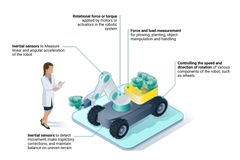 Agriculture mobile robot sensor solutions infographic en iso
