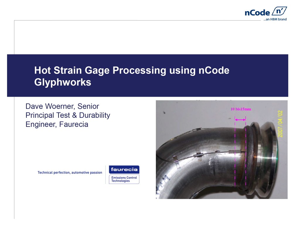 Hot strain gage processing using nCode GlyphWorks