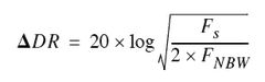 dynamic range equation