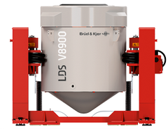 LDS V8900 shaker vertical side view 1
