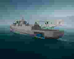 Naval certification and sea trials key visual blue