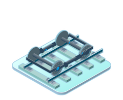 Track and vehicle argos rail