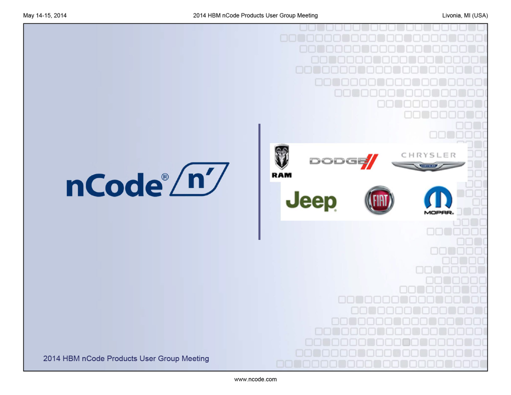 Loads analysis using nCode