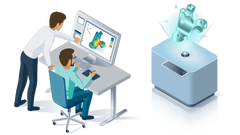 Illustration of OEM sensor design and development in isometric perspective