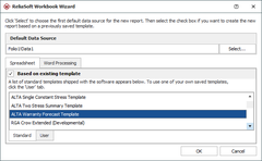 Article Setting up a new ReliaSoft Workbook