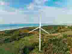 Wind turbines at a windfarm