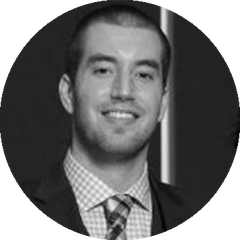 Black and white portrait of Mitch Marks, Business Development Manager - EPT (Electric Power Testing), Electrification at HBK