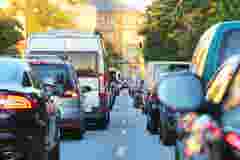 Traffic jam in Hamburg